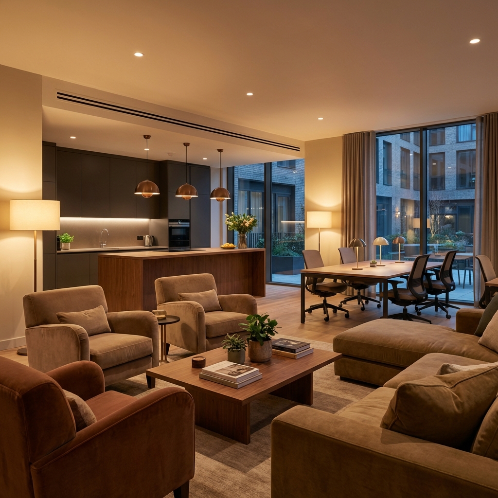 Modern Studio Apartment Connectivity